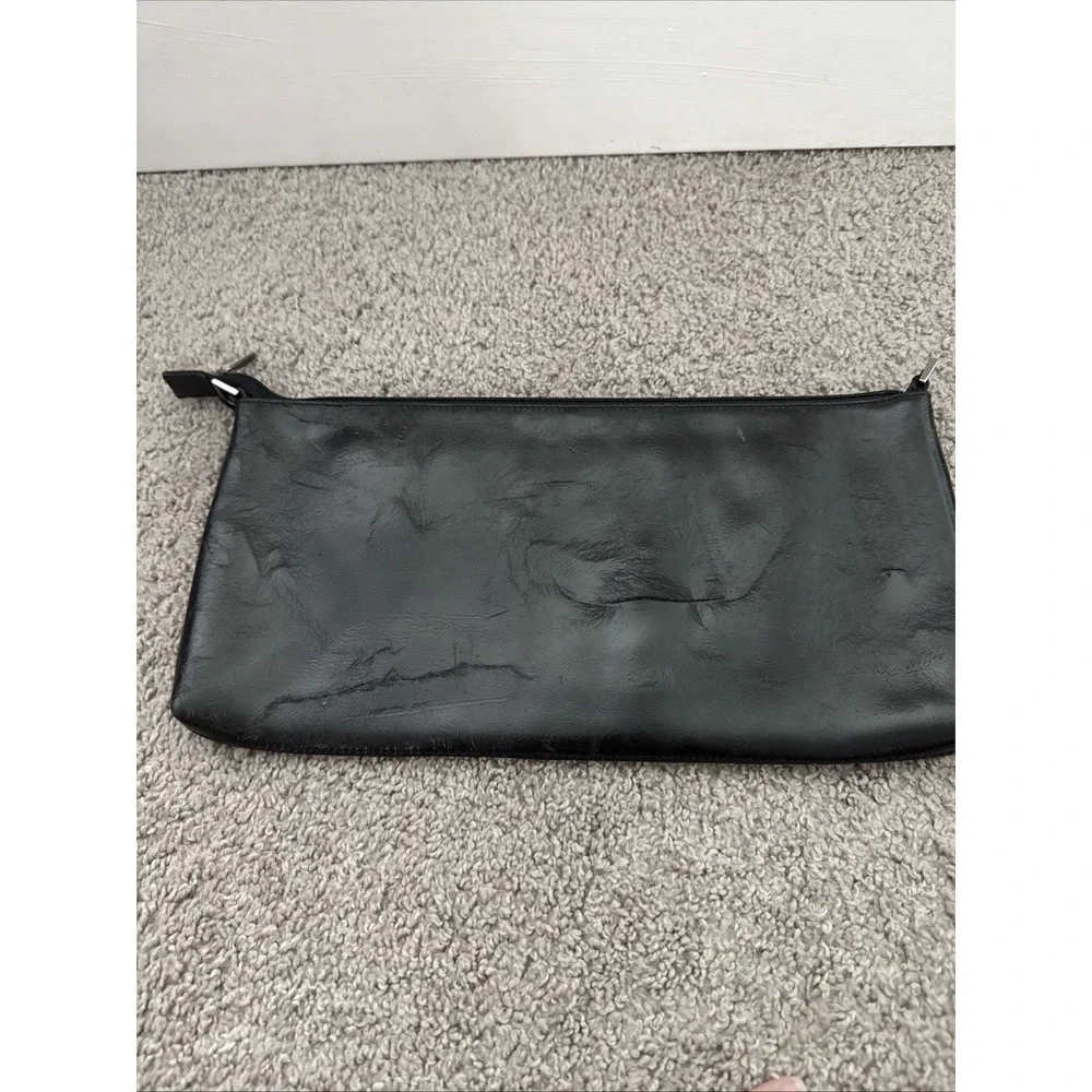 Danier Black Italian Leather Crossbody Bag